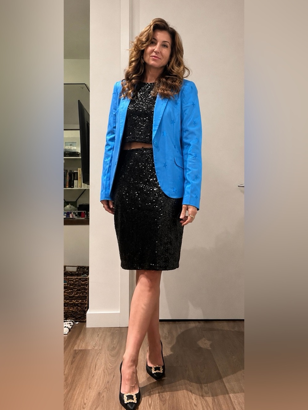 Zadig & Voltaire Bright Blue Star Blazer size 38